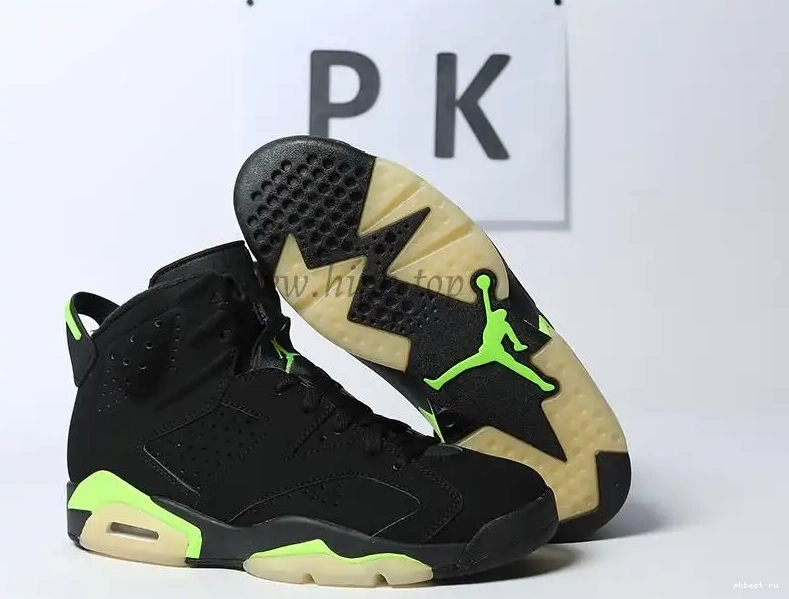 READY Electric PK Green Retro Jordan SHIP MATERIALS TO GOD RETAIL 6 0523